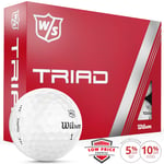 WILSON STAFF 2024 TRIAD COATED GOLF BALLS / WHITE DOZEN PACK / MULTIBUY DEALS