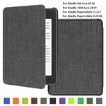 For Amazon Kindle Paperwhite 10th Gen 2019 6" E-reader Leather Smart Case Cover