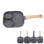 As 4 Hole Frying Pan Non Stick Heat Resisting Omelet Pan For Pancakes Burgers