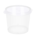 Condiment Cups, 50 Pcs Plastic Disposable Condiment Cups Freezer Storage Containers with Hinged Lids for Condiments Samples