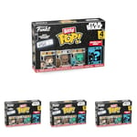 Funko Bitty POP! Star Wars - Han Solo™, Chewbacca™, Greedo™ and A Surprise Mystery Mini Figure - 0.9 Inch (2.2 Cm) Collectable - Stackable Display Shelf Included - Gift Idea - Party Bags Stocking