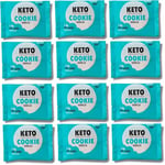 Keto Collective Keto Cookies I 1.5g Net Carbs I 30g x 12 I Keto Snacks I Low Sugar I Made with Real Butter I High Fibre I Low Carb Snacks, Gluten Free Cookies (Vanilla)