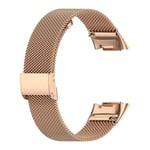 Fitbit Charge 6 Armband i mesh, roséguld