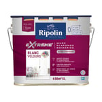 Peinture Blanc Velours monocouche pour Murs, Plafonds, Boiseries et Radiateurs - 5L - Ripolin