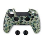 Spartan Gear - Controller Silicon Skin Cover And Thumb Grips (compatible With Playstation 5) (colour: Green Camo)