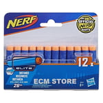 Nerf - Pack de 12 Flechettes Nerf Elite Officielles