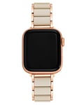 Anne Klein Bracelet tendance en caoutchouc pour Apple Watch, sécurisé, réglable, bracelet de rechange pour Apple Watch, s'adapte à la plupart des poignets