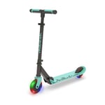 Chillafish Flexxi Glow - Trottinette 2 Roues Lumineuses à LED, Pliable avec Frein à Pied intégré, Guidon réglable en Hauteur et Pliable, pour Les Enfants de 5 Ans et Plus, Mint