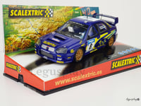 Slot car scalextric 6123 Subaru Impreza #8 WRC " Swrt " Mäkinen/Lindström