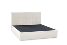 Atlantic Home Collection Lit Boxer Alva sans Matelas ni surmatelas, Blanc, 180 x 200 cm