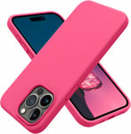 Silikoneetui til iPhone 15 Pro, Raspberry Pink