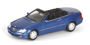 Minichamps 400031431 MERCEDES BENZ CLK CABRIOLET 2003 BLUE METALLIC scale model