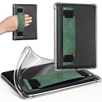 CoBak Clear Case for 6" Kindle 11th Generation 2024 and 2022 - Ultra-Slim Soft TPU Transparent Cover with Hand Strap, Lightweight & Durable Protection, Emerald