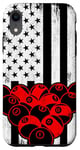 Coque pour iPhone XR 4 juillet Drapeau américain Patriotique Joueur de billard