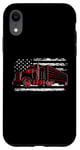 Coque pour iPhone XR Drapeau américain semi-conducteur 18 roues camionneur patriotique