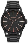 Nixon A356957-00 The Sentry Sort/Stål Ø42 mm