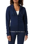 Tommy Hilfiger Sweat À Capuche Femme Fermeture Éclair Zip, Bleu (Navy Blazer), XS