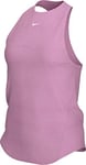 Nike W NP Tank All Over Mesh Débardeur Femme, Active Fuchsia/(Black), FR : S (Taille Fabricant : S)