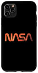 Coque pour iPhone 11 Pro Max Logo rétro de la NASA Mars Worm Patch Space Exploration Graphic