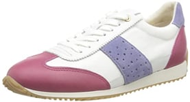 Geox Femme D Calithe Basket, Blanc DK Fuchsia, 38 EU