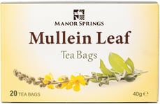 Mullein Leaf Tea Bags by Manor Springs 20 Tea Bags Herbal Tea Premium Quality b