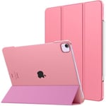 MoKo Coque pour iPad Air 13 Pouces M2 2024 / iPad Pro 12,9 (6e/5e Gén 2022/2021), Étui Intelligent Dos Translucide Givré en PC Dur, Support Touch ID et Apple Pencil Pro/2e/USB-C, Coquille de Conque