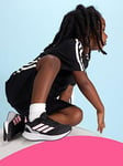 adidas Girls Kids Running Runfalcon 5 Trainers - Black, Black, Size 1 Older