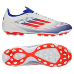 adidas F50 League 2G/3G AG Advancement - Hvit/Rød/Lucid Blue - Kunstgress (AG), størrelse 45⅓