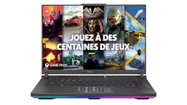 ASUS ROG Strix G16 G614JVR-N4075W 16'' 2,5K 240Hz PC Portable (Core i9 14900HX, 32 Go RAM DDR5, 1 to SSD PCIe 4.0 NVMe, NVIDIA GeForce RTX 4060 8 Go TGP 140W, Windows 11) – Clavier AZERTY