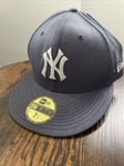 Rare New Era New York Yankees  Snapback Cap Grey 9fifty 7 1/4