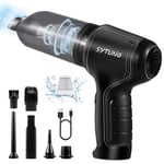 SYTUNG Mini Handheld Vacuum Cleaner Battery 19000Pa Cordless Handheld Vacuum Cleaner Battery Vacuum Cleaner 3 in 1 Multifunctional Brushless Motors Adjustable Power (Black)