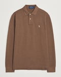 Polo Ralph Lauren Custom Slim Fit Long Sleeve Polo Cedar Heather