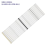 1 set 10pcs LED bande de rétro-éclairage SONY KD-55XH8096 KD-55XH8196 XBR-55X800H I-5500SY80062-VC LM41-01056A YSAS055CN001 ""Nipseyteko