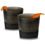 Host Lot de 2 gobelets réfrigérants à double paroi pour whisky, bourbon et scotch - 266 ml - Fumé