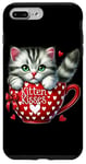 Coque pour iPhone 7 Plus/8 Plus Mug avec inscription « Kitten Kisses »