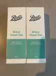 2 x Boots Witch Hazel Gel 35ML - New Design Packaging