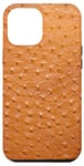 iPhone 15 Plus Ostrich Skin Print Golden Leather Pattern Print Gifts Case Case