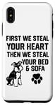 iPhone XS Max Steal Your Heart Steal Your Bed Miniature Schnauzer Case