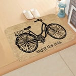 Auxsoul Tapis de porte en flanelle Bienvenue Hello pour salle de bain, véranda, linge, salon, cuisine, 40,6 x 61 cm Style 03