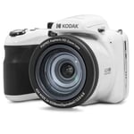 KODAK Pixpro Astro Zoom AZ425 Digital Camera Bridge 42X Optical Zoom 24 mm Wide Angle 20 Megapixels LCD 3 Full HD 1080P Video Li-ion Battery White