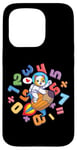 Coque pour iPhone 15 Pro Kawaii Dog Astronaute Kids Funny Maths Day Numbers Day