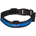 EYENIMAL Collier Lumineux Rechargeable USB pour Chien Bleu 45 - 55 cm Taille M