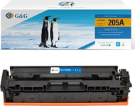 G&G G&G Toner Compatible With Cf531a, Cyan, 900S, Nt-Ph205c, Hp 205A, For Hp Color Laserjet Pro M180n, M181fw, N