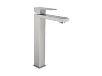 Robinet mitigeur mécanique carré en inox - Coloris nickel brossé - H31 cm - CANILAS