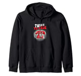 Twist To Talk Rotary Phone Vintage Rotary Dial Zip Hoodie