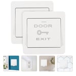 2pcs Ring Door Bell Wall Plate Door Access Control System Plate u i