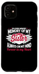 iPhone 11 In loving memory memory of my sister always on my mind Case