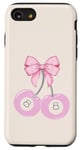 Coque pour iPhone SE (2020) / 7 / 8 Coquette 8 boules rose cerise