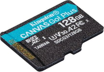 Canvas Go! Plus microSD geheugenkaart Class 10, UHS-I 128GB microSDXC 170R A2 U3 V30 enkel pakket zonder ADP