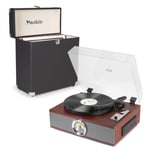 RP180 Vintage CD and Record Player, Built-in Speakers, Bluetooth & Vinyl LP Case